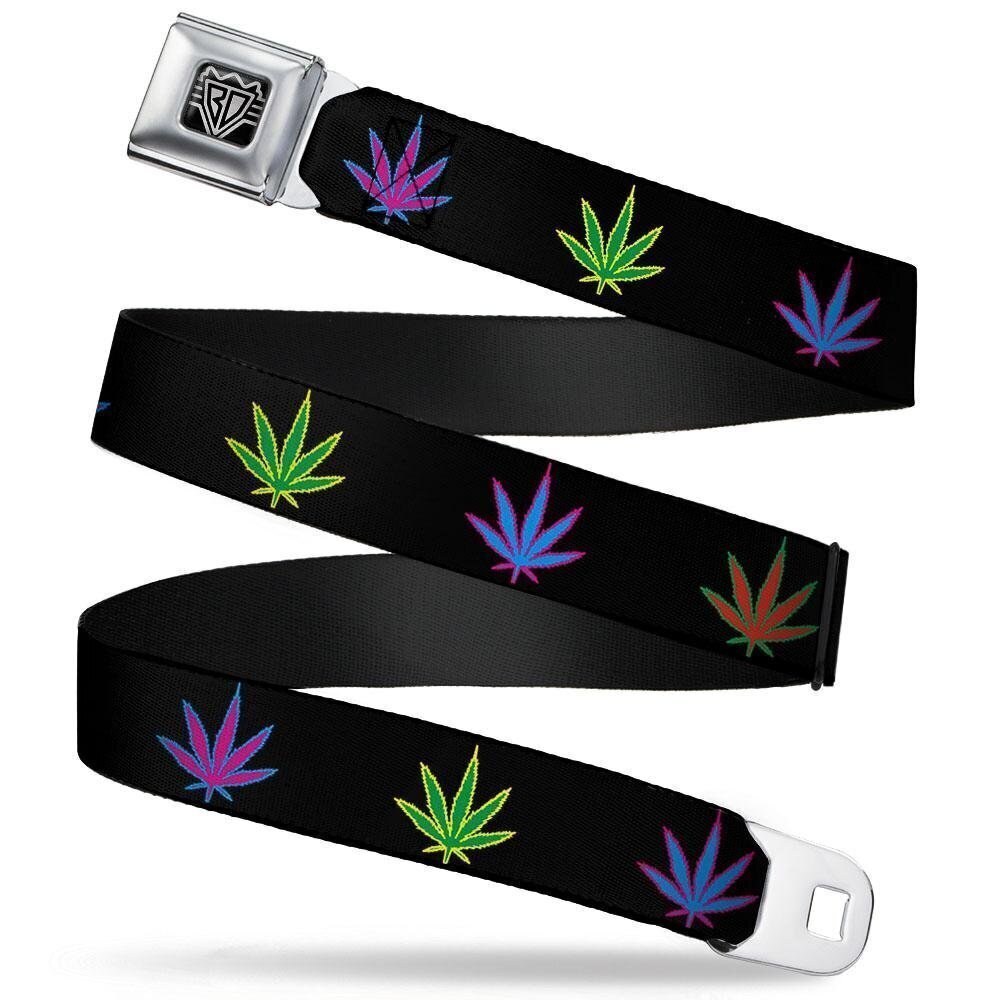 4746 INC. Unisex-Adult's Buckle-Down Seatbelt Belt Weed XL Multicolor